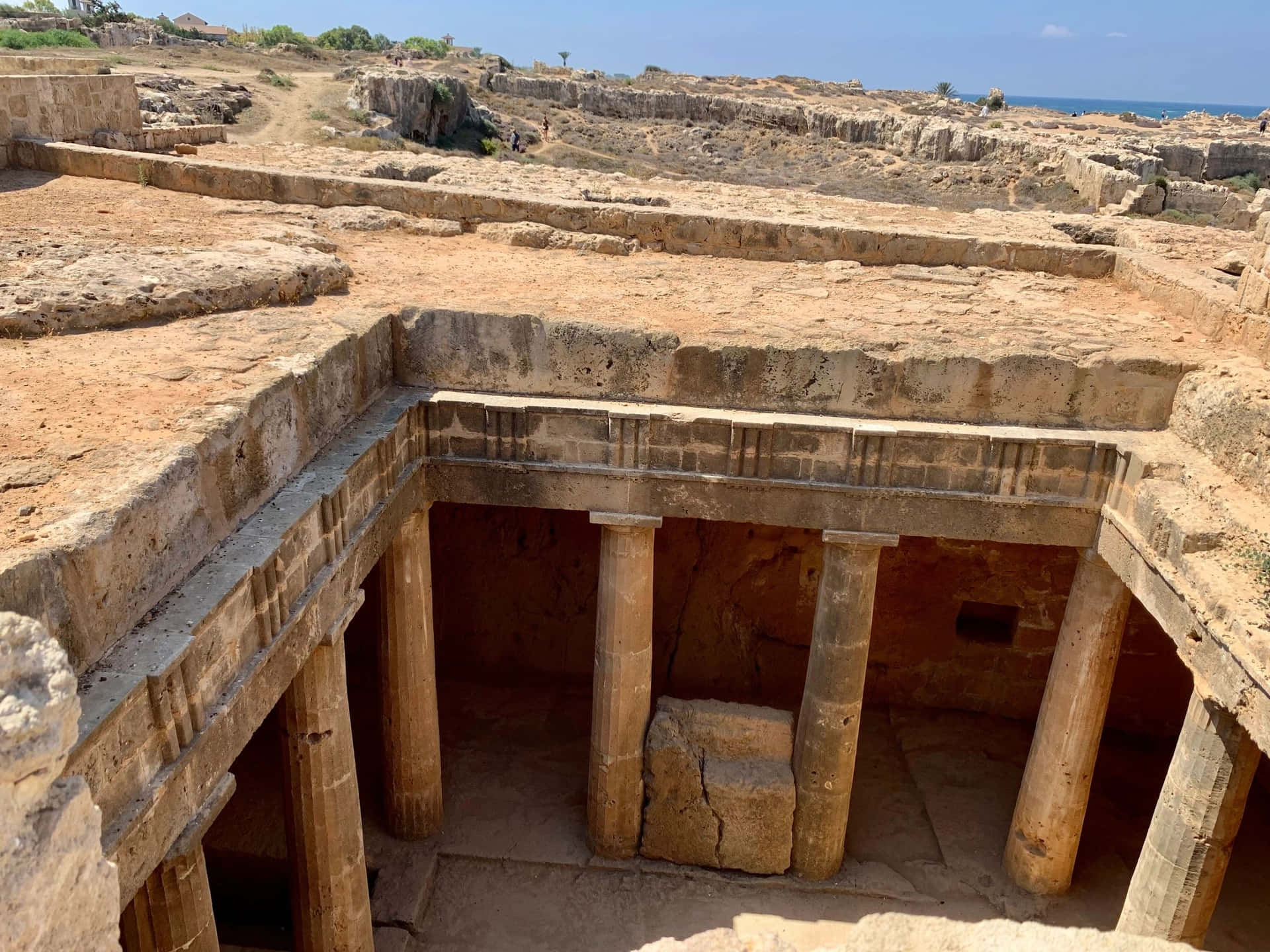 Ancient Tombsofthe Kings Cyprus Background