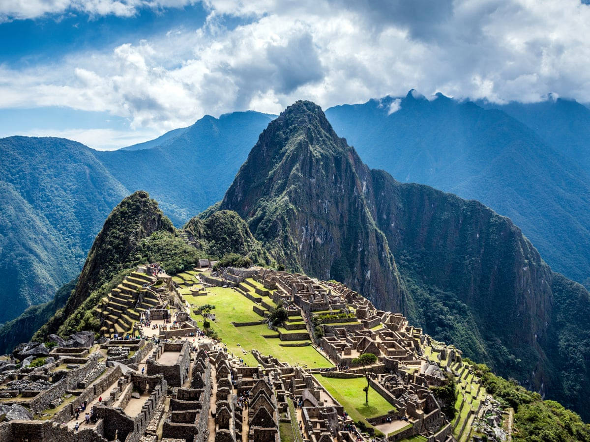 Ancient Wonder Of Machu Picchu Background