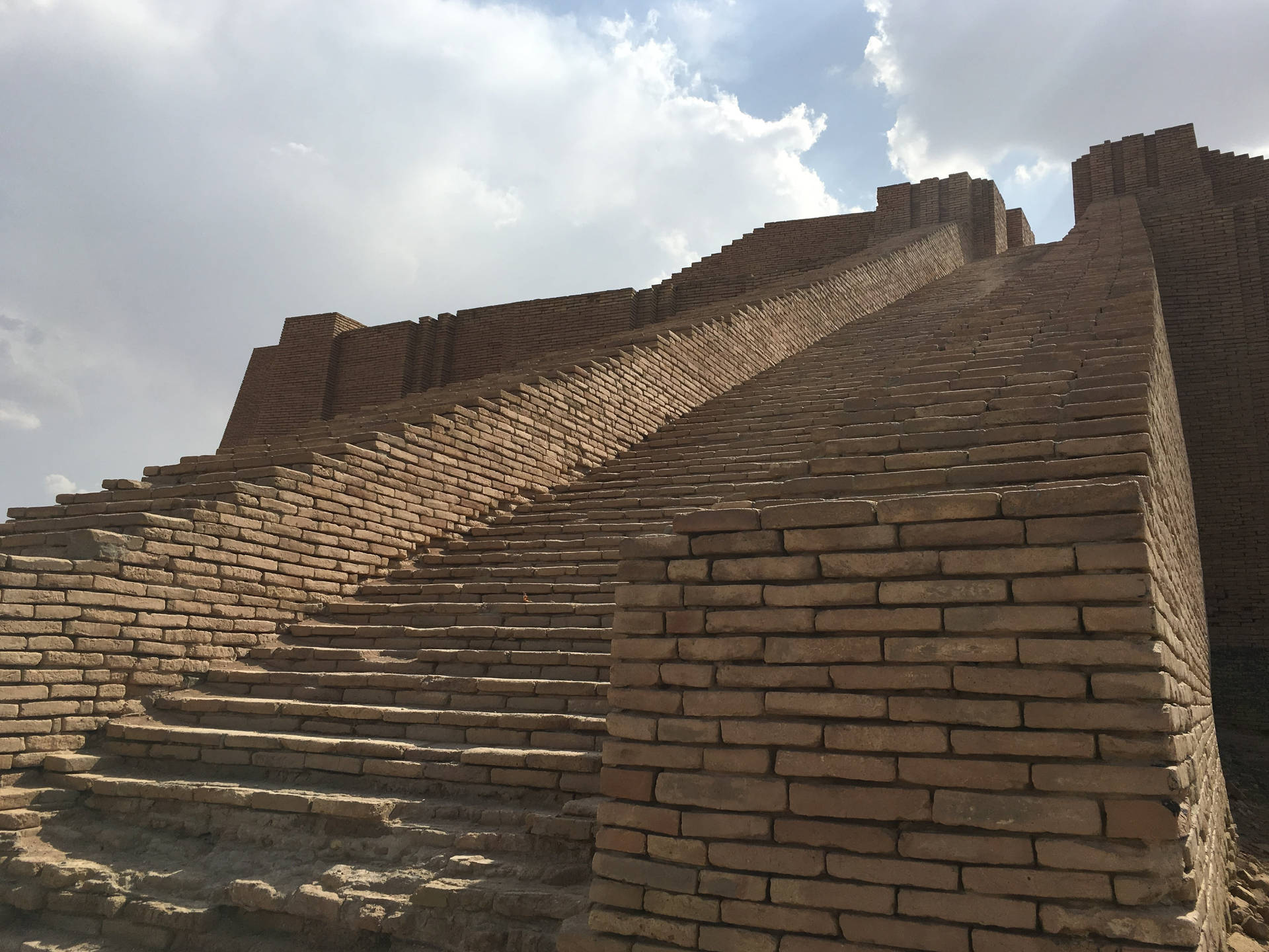 Ancient Ziggurat Of Ur In Iraq Background