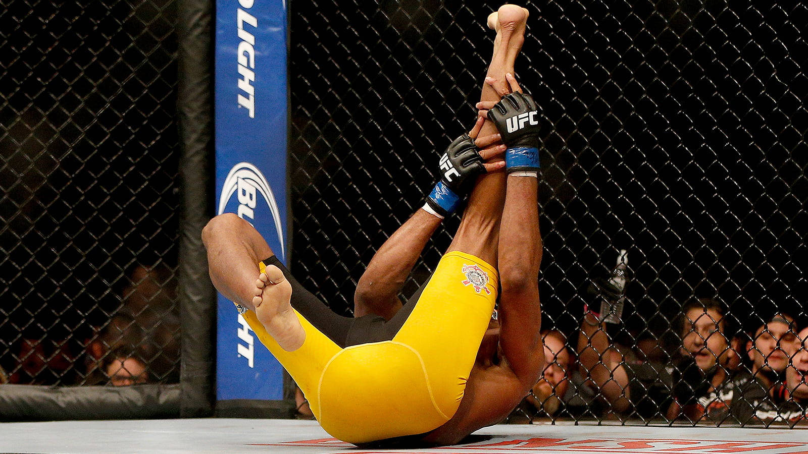 Anderson Silva Fallen Holding Knee Background