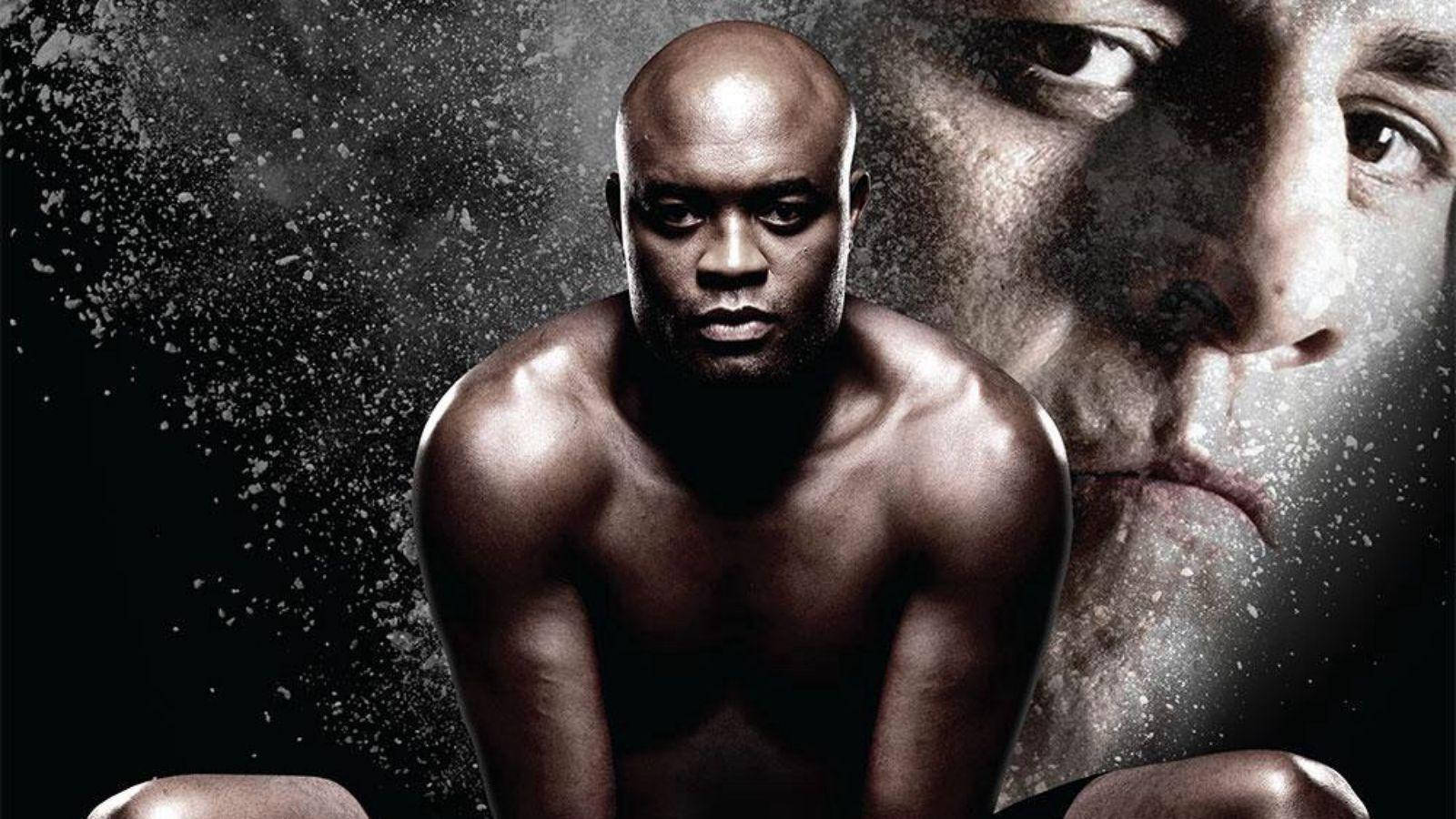 Anderson Silva Squatting Background Face Background