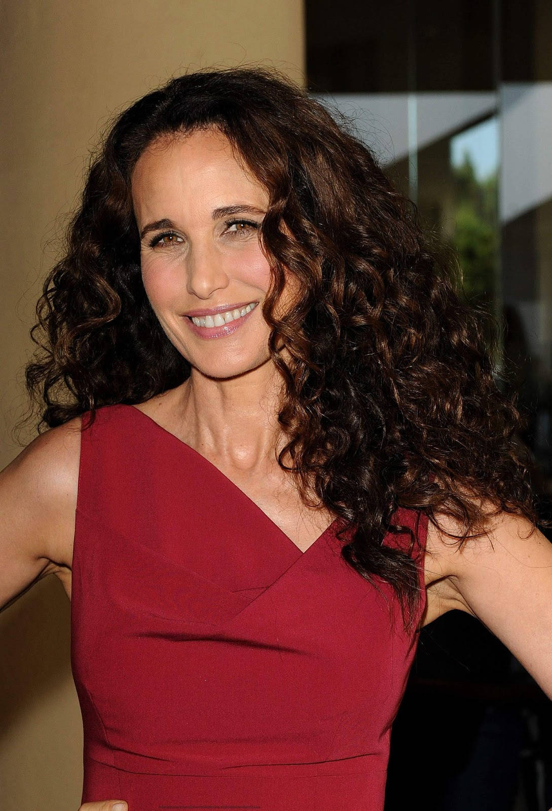 Andie Macdowell Curly Hair Actress Background