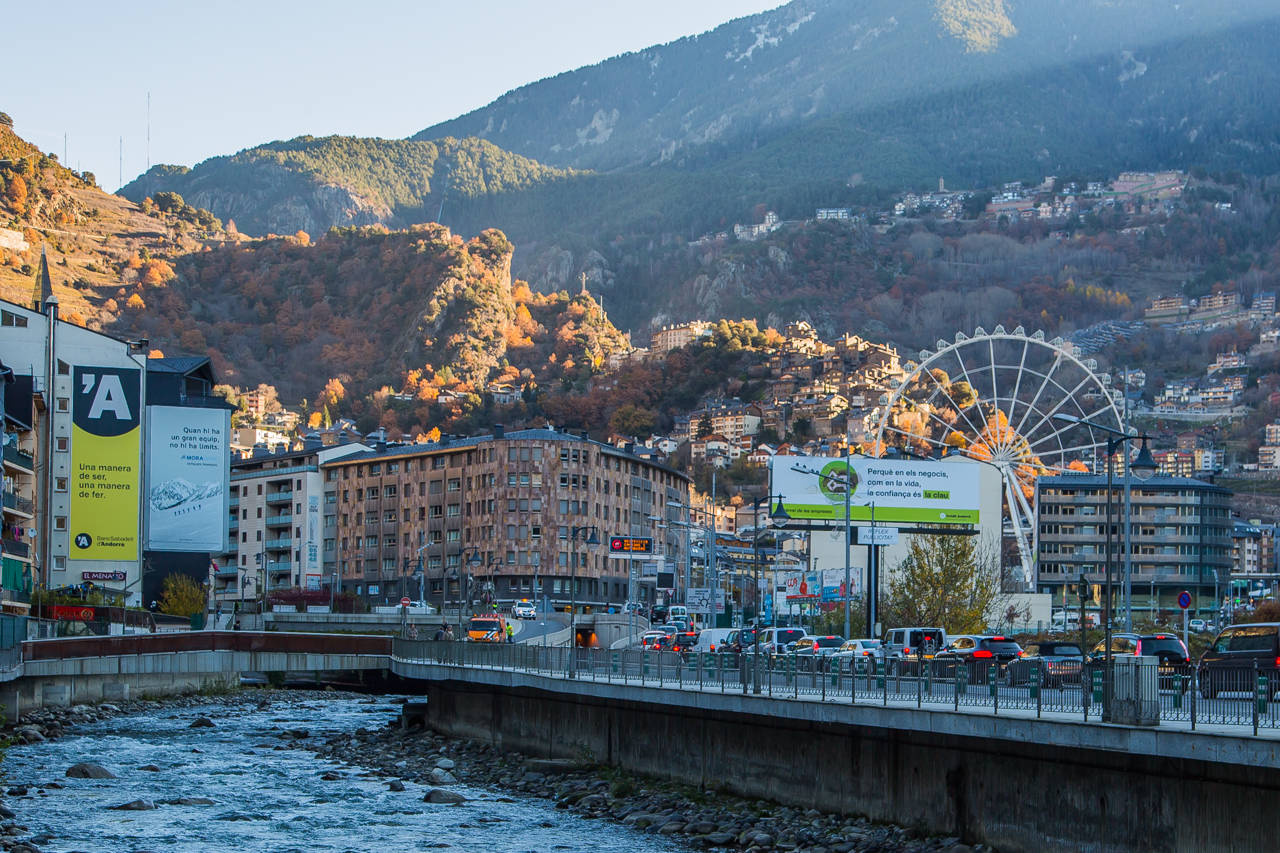 Andorra City Grassy Mountains