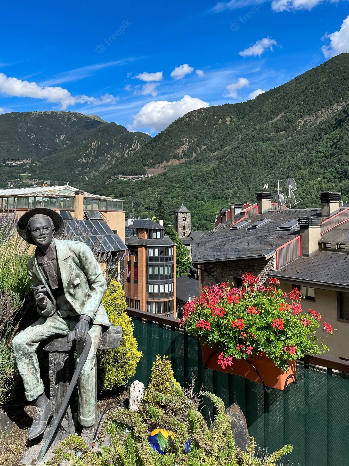 Andorra Man Statue