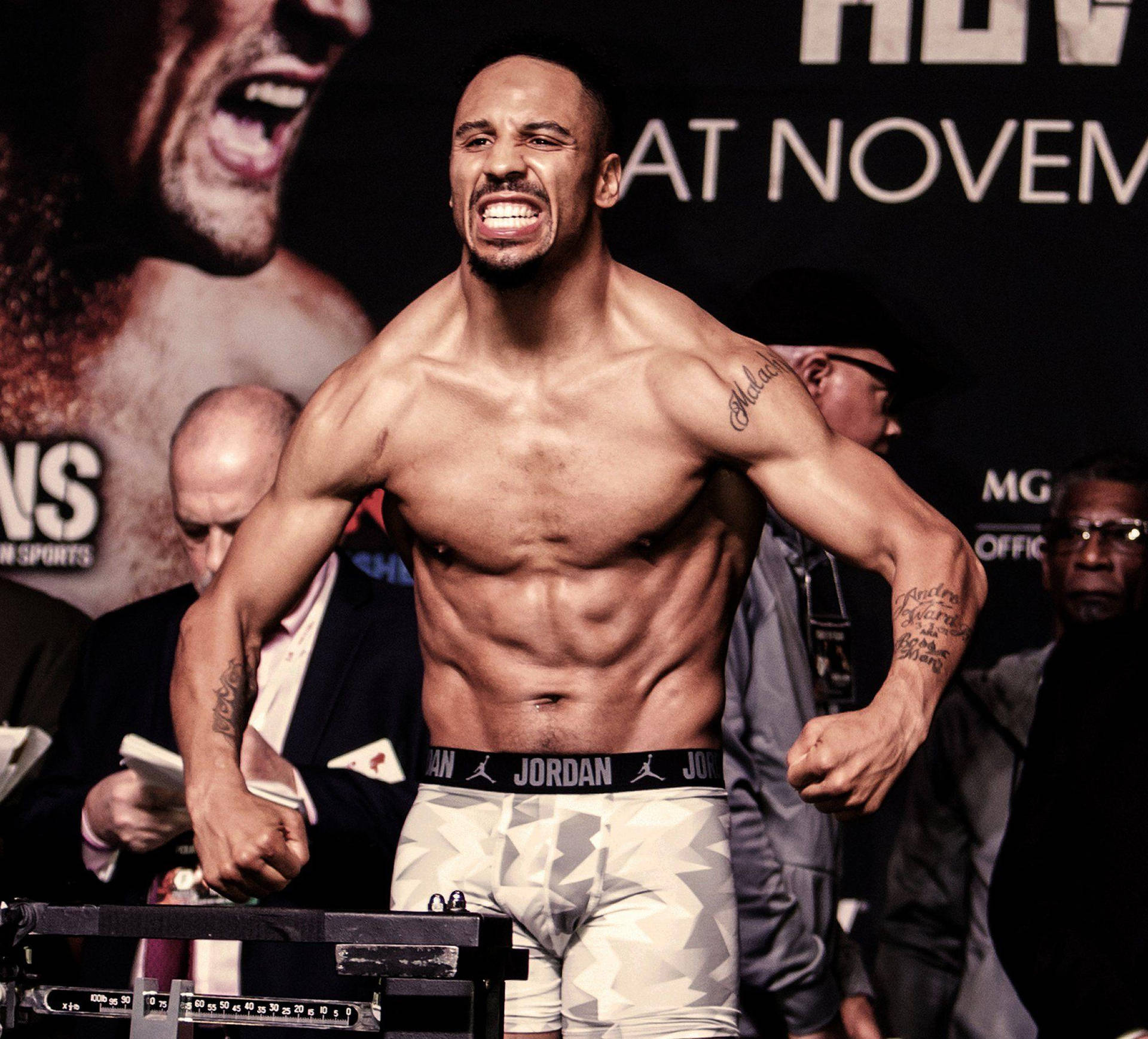 Andre Ward During A Weigh-in