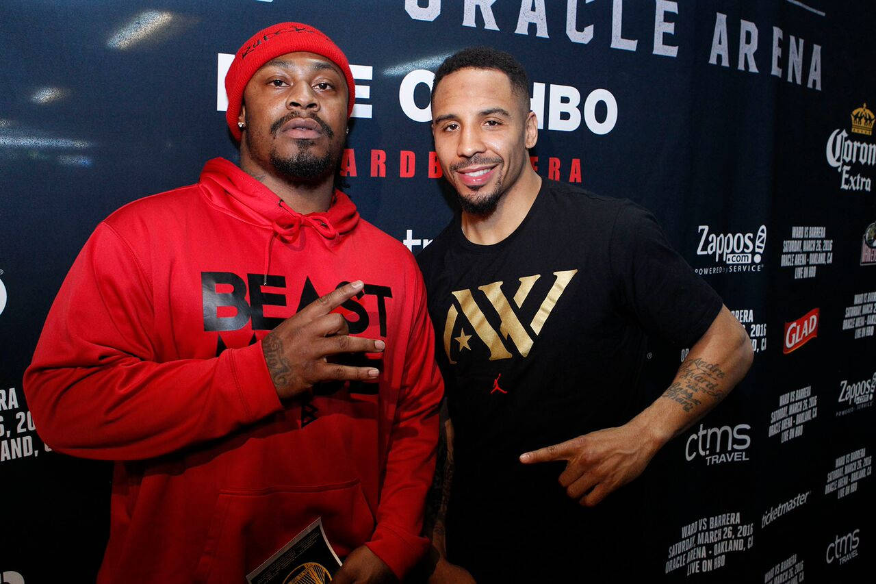 Andre Ward In The Oracle Arena Background