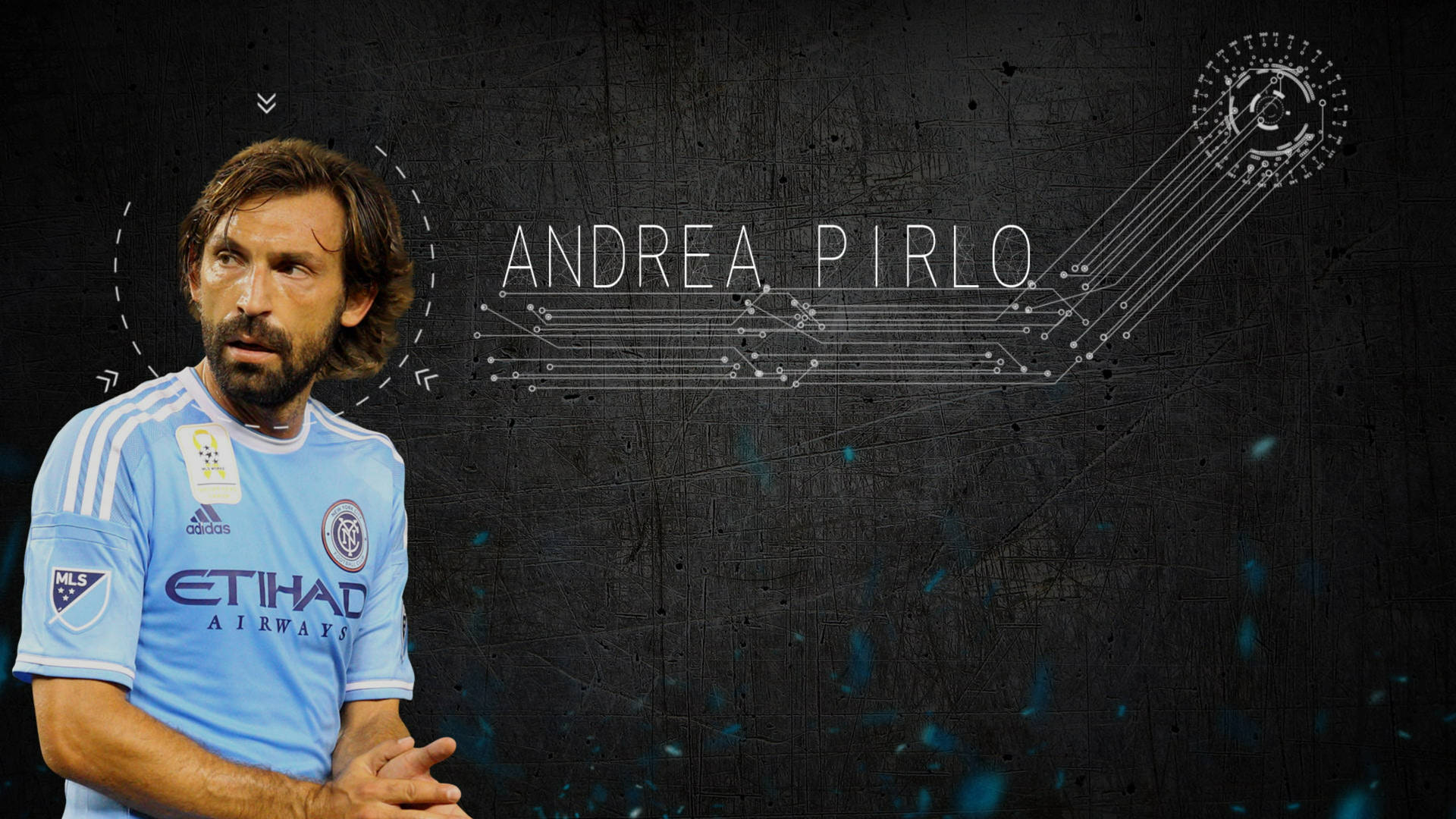 Andrea Pirlo Abstract Artwork Background