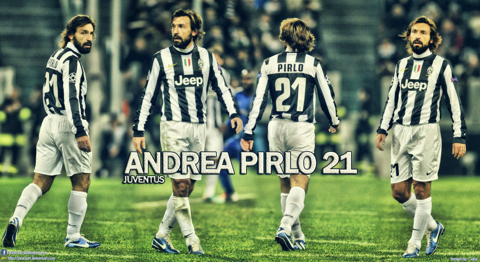 Andrea Pirlo Front And Rear Shot