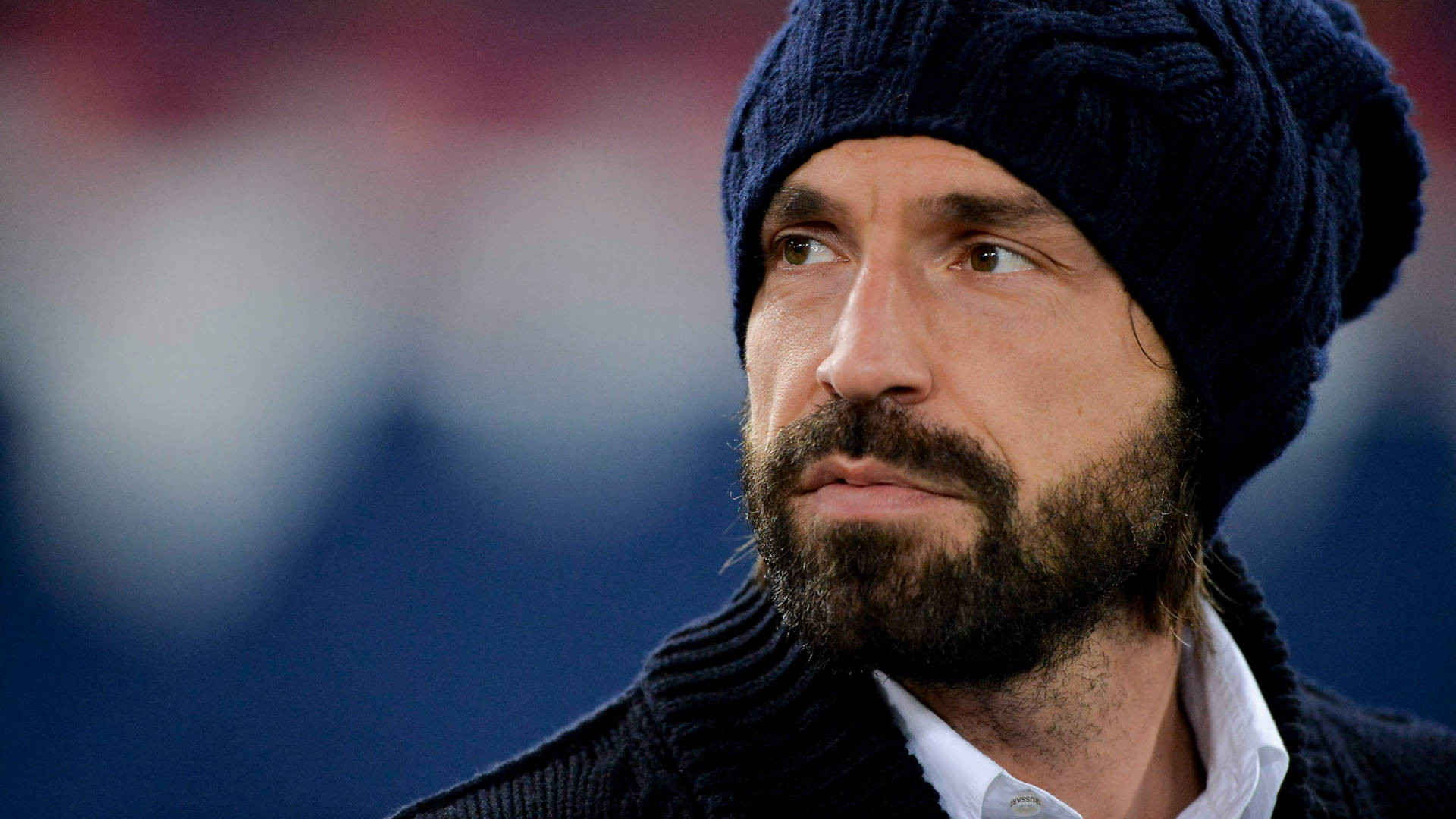 Andrea Pirlo In A Stylish Beanie Hat Background