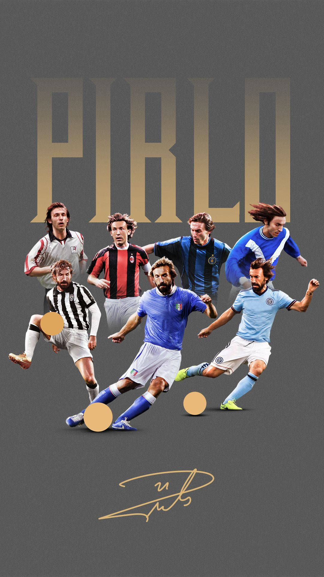 Andrea Pirlo Legendary Midfielder Background