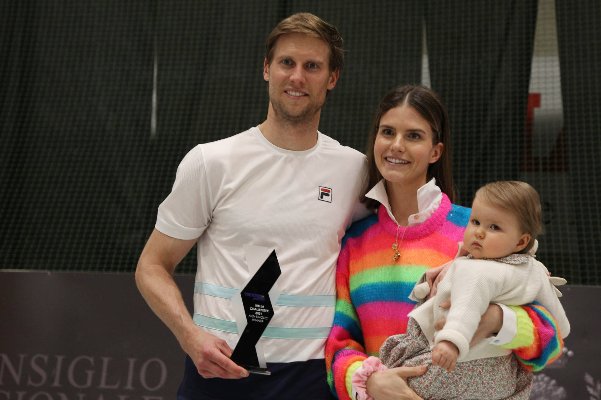 Andreas Seppi Enjoying A Delightful Moment With His Family Background