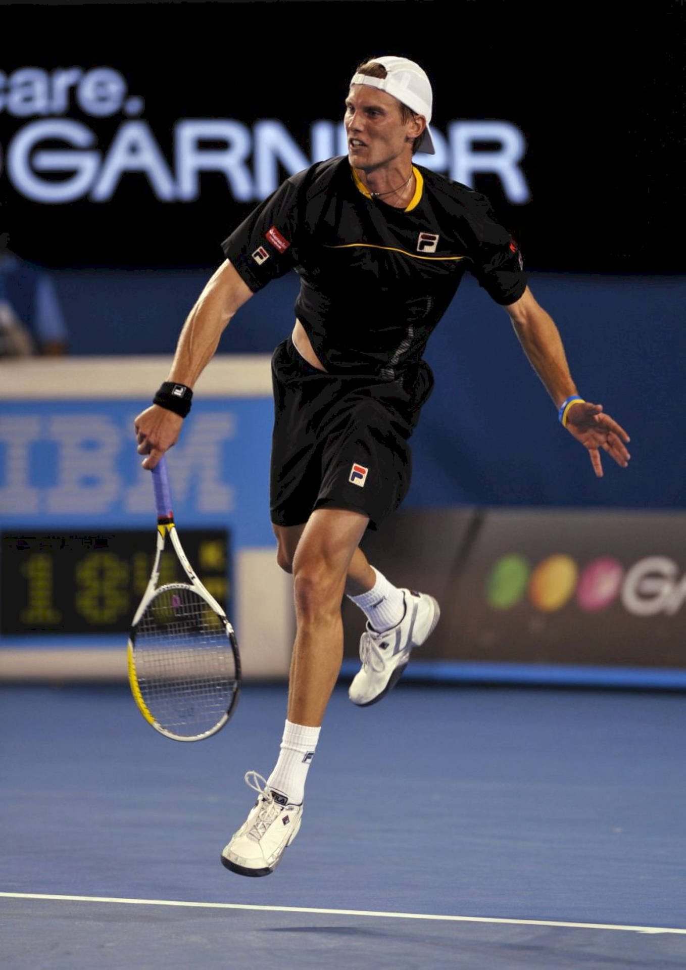 Andreas Seppi Mid-jump Background