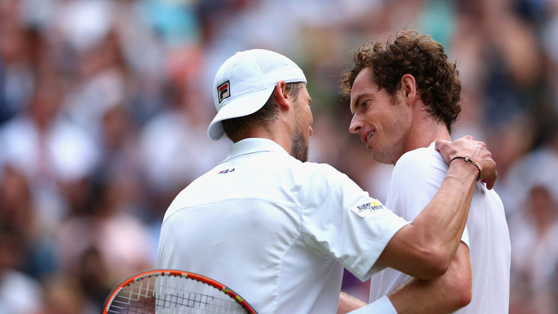 Andreas Seppi With Andy Murray Background