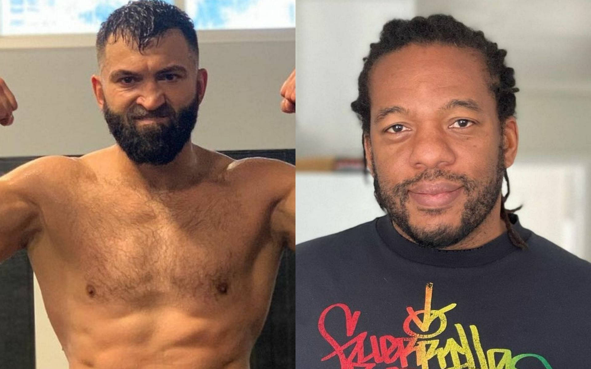 Andrei Arlovski And His Referee Herb Dean Background