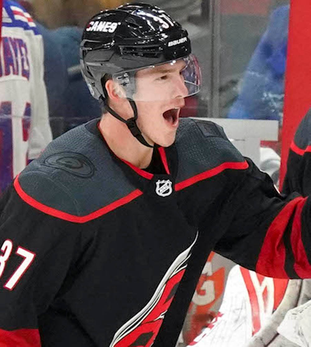 Andrei Svechnikov Carolina Hurricanes Poster Background