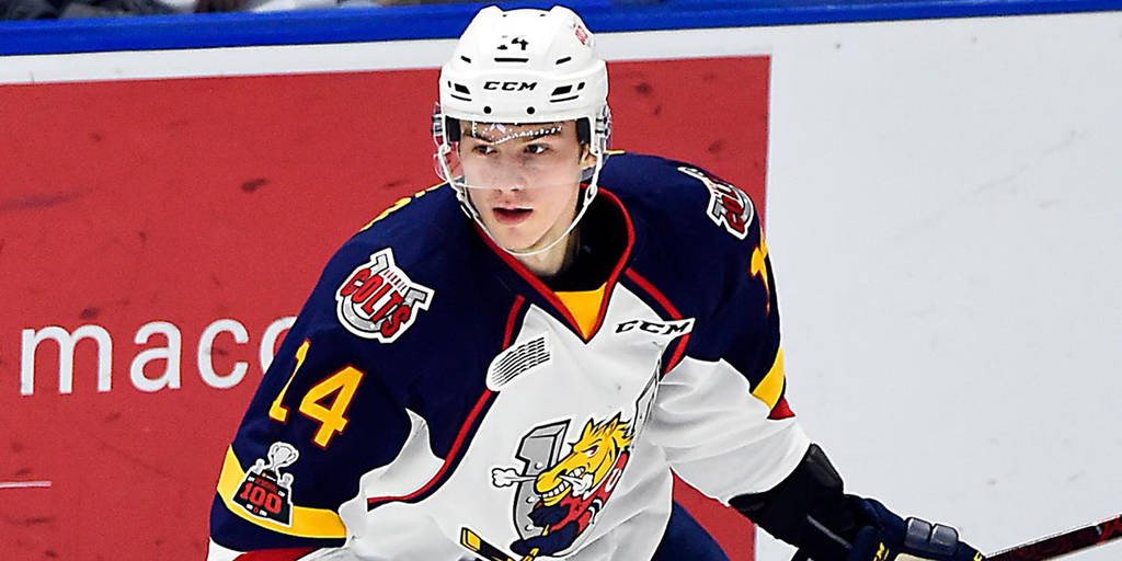 Andrei Svechnikov Ice Hockey Barrie Colts Background