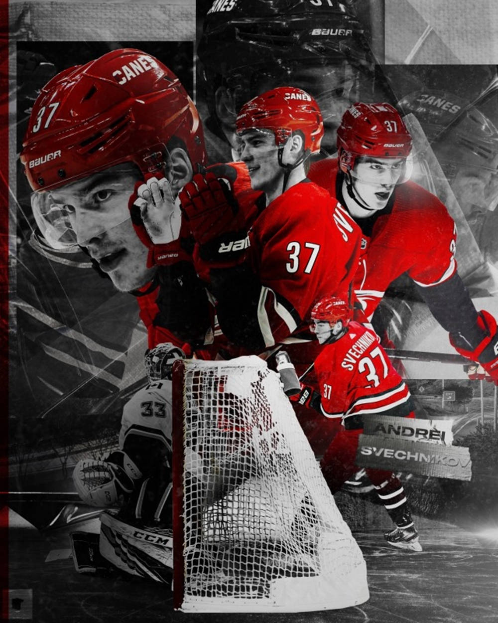 Andrei Svechnikov Red Fanart Background