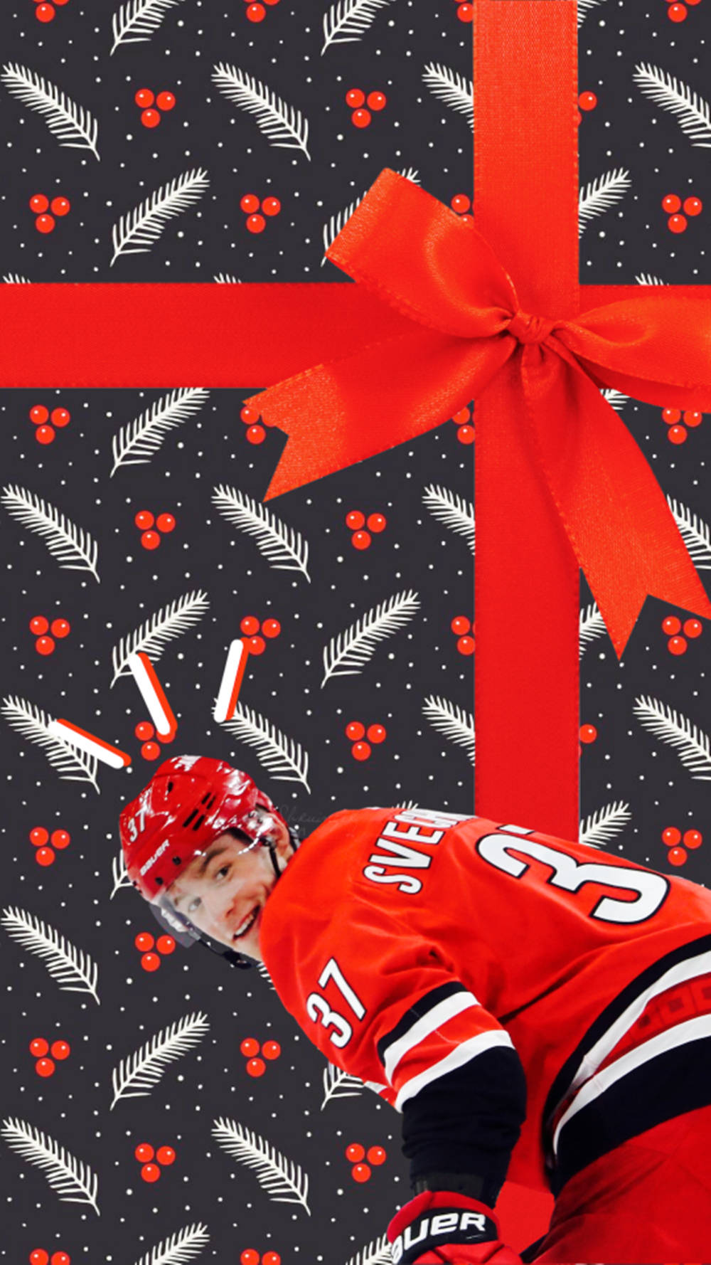 Andrei Svechnikov Red Ribbon Fanart Background