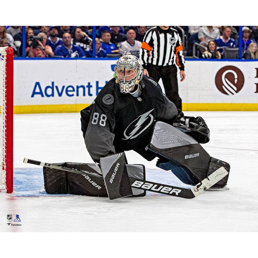 Andrei Vasilevskiy In Action At Hockey League