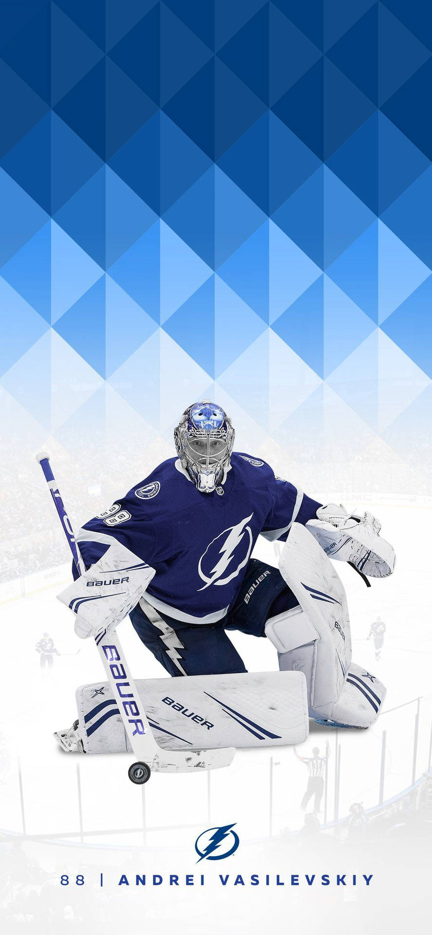 Andrei Vasilevskiy In Action For Tampa Bay Lightning Background