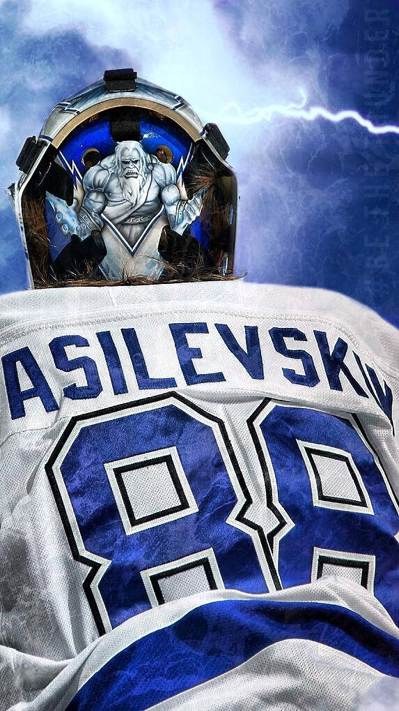 Andrei Vasilevskiy Of Tampa Bay Lightning In Action