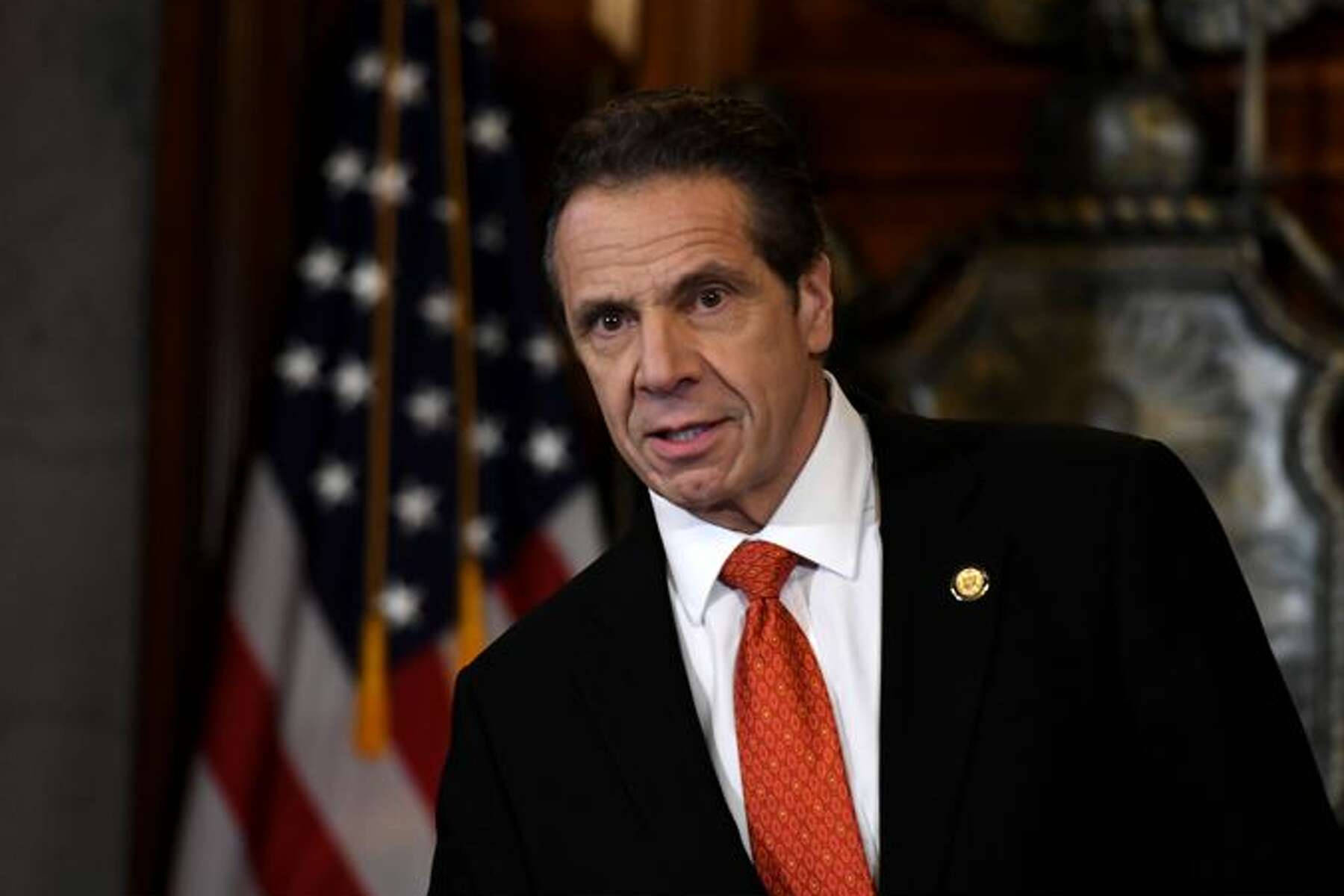 Andrew Cuomo Leaning Background