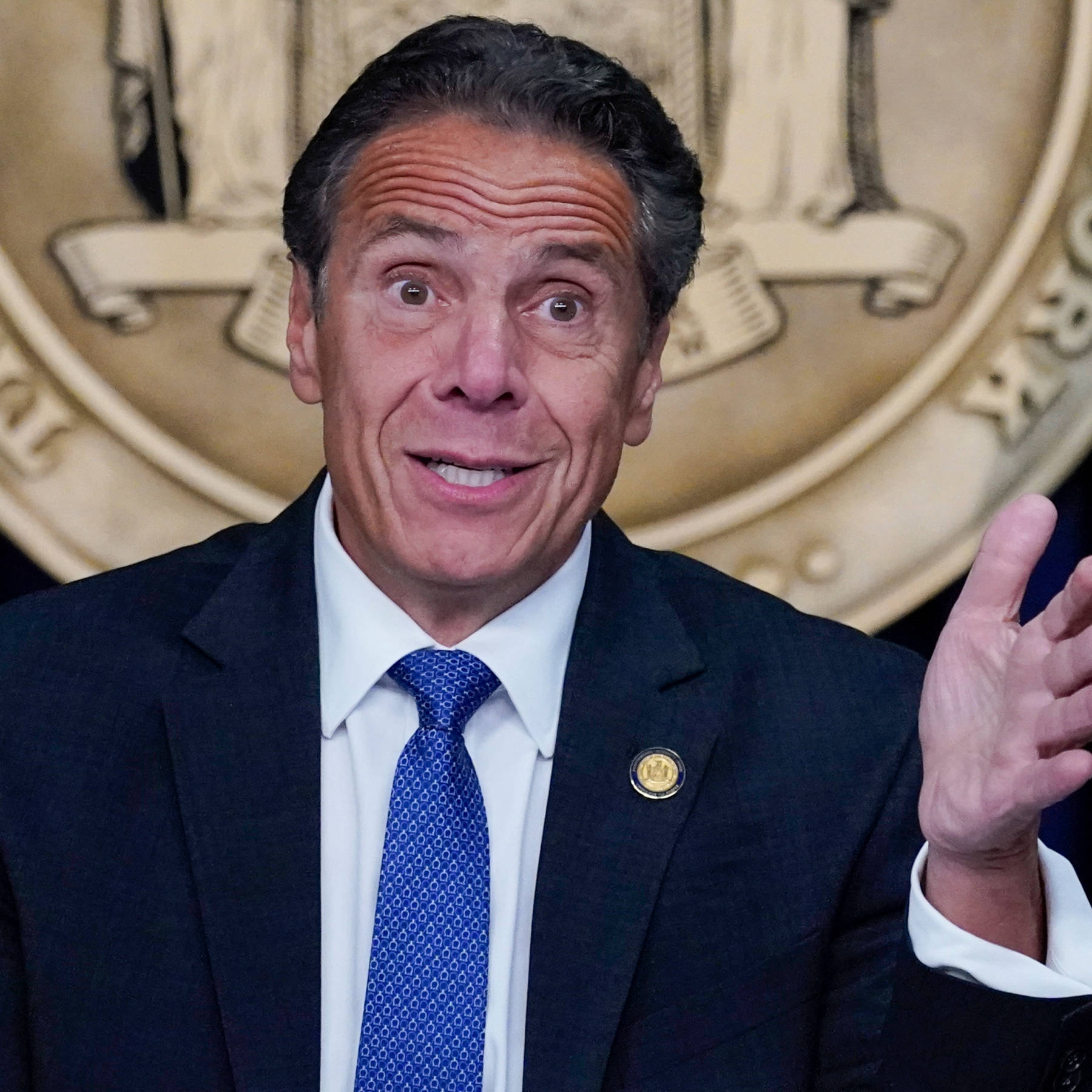 Andrew Cuomo's Forehead Wrinkles Background