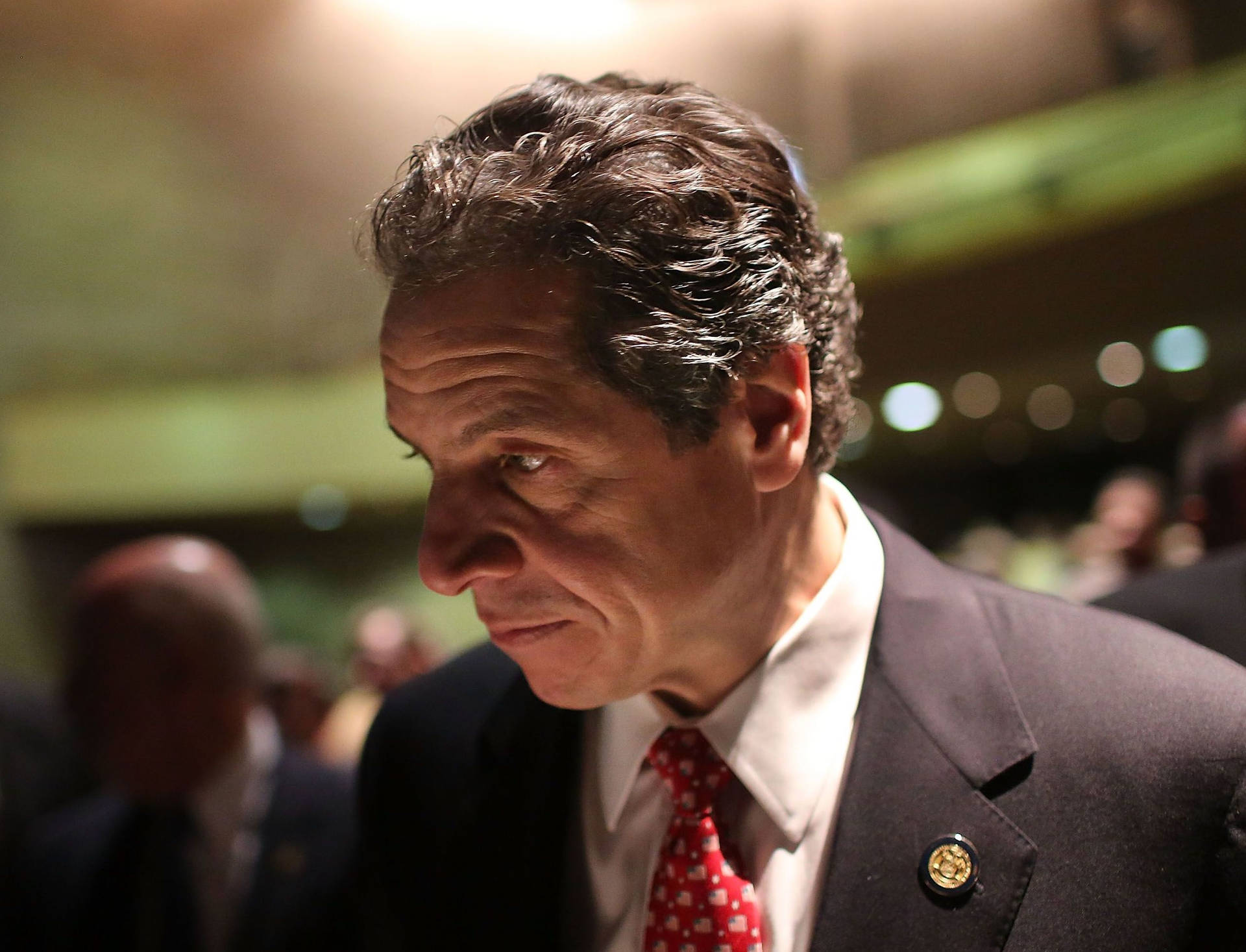 Andrew Cuomo Side Profile Background