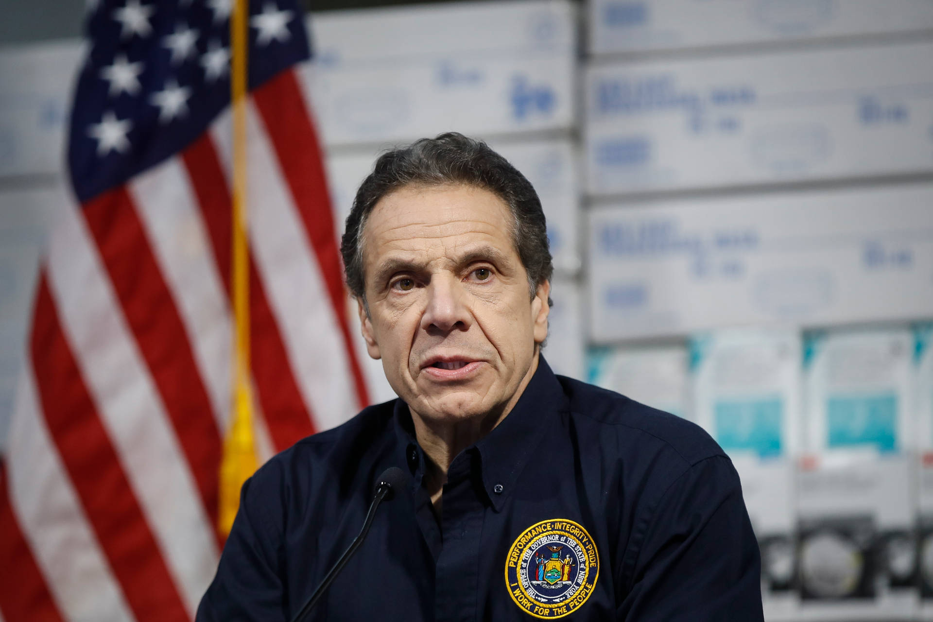 Andrew Cuomo Wearing Polo Background