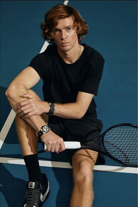 Andrey Rublev - A Promising Talent In Tennis Background