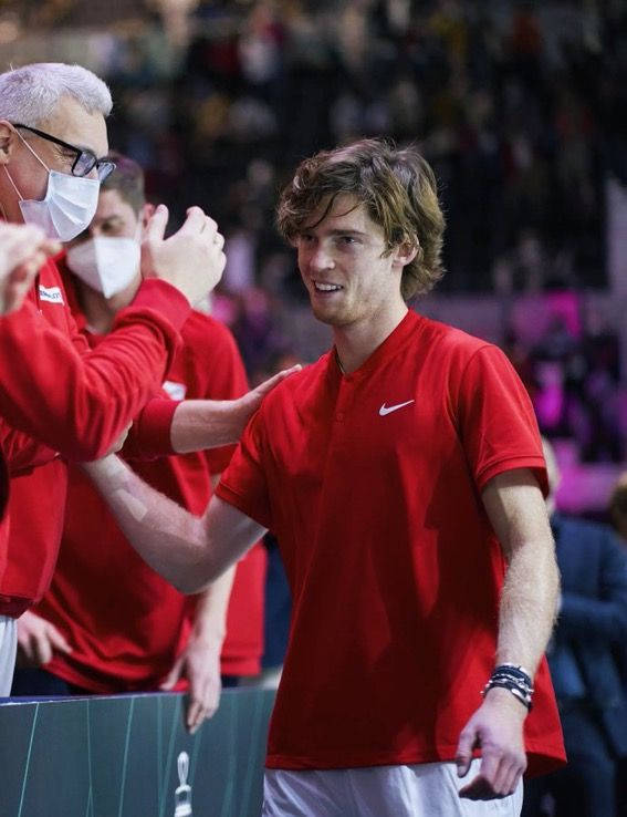 Andrey Rublev Greeting The Crowd