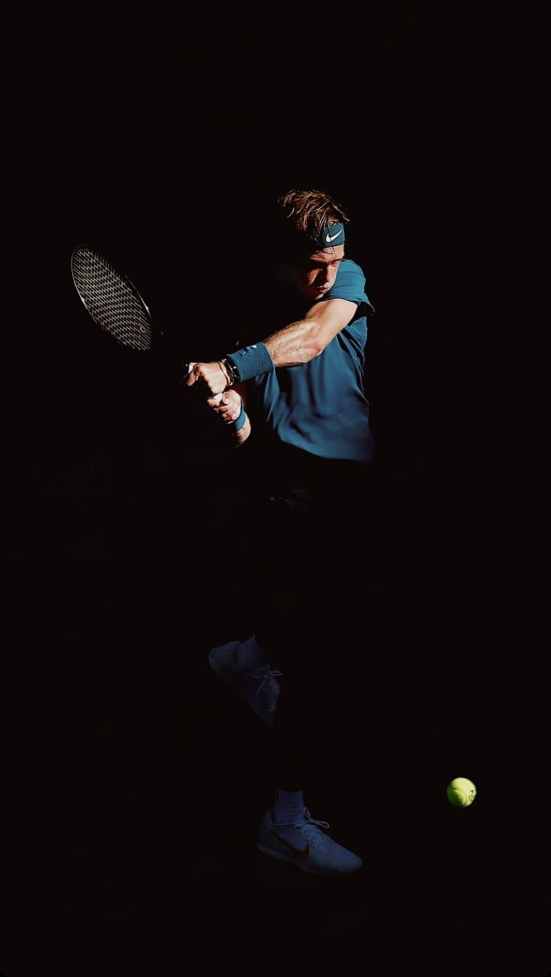 Andrey Rublev Hitting A Ball