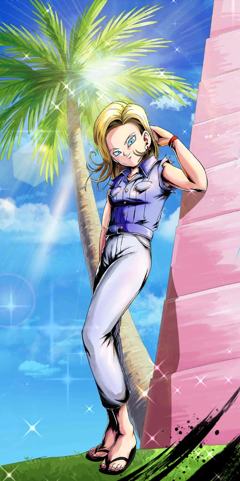 Android Anime Dragon Ball Android 18 Background