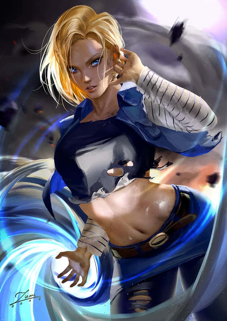 Android Anime Dragon Ball Character Android 18
