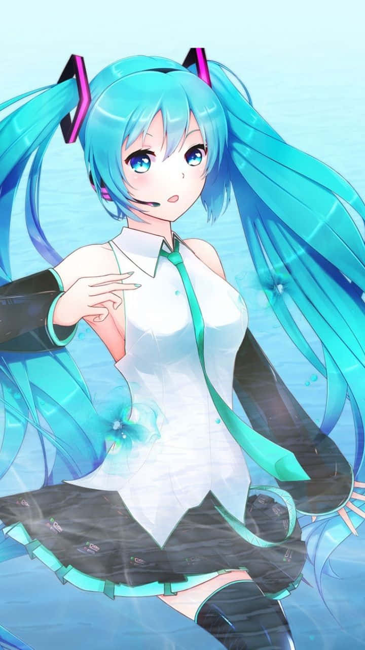 Android Anime Musical Artist Hatsune Miku Background