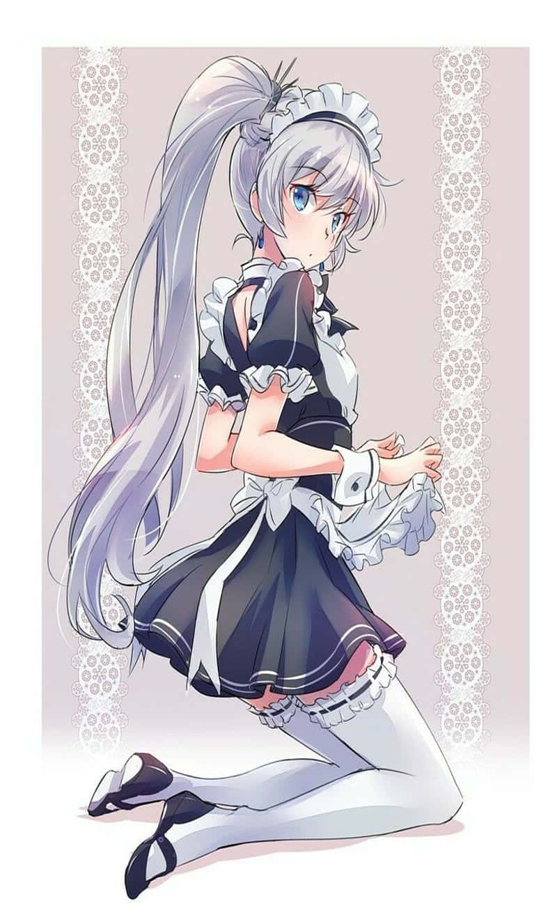 Android Anime Of A Gorgeous Ponytailed Girl Background