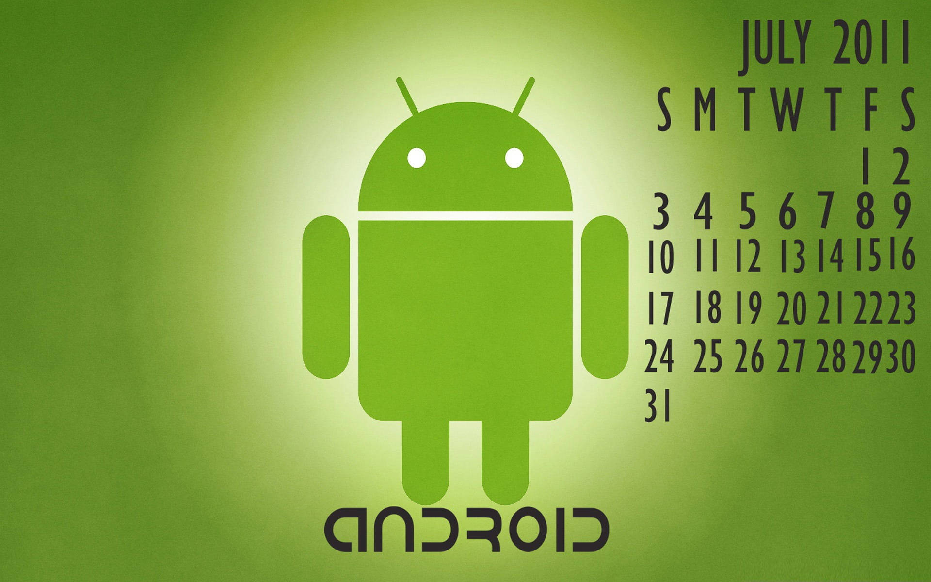 Android Calendar Desktop Background