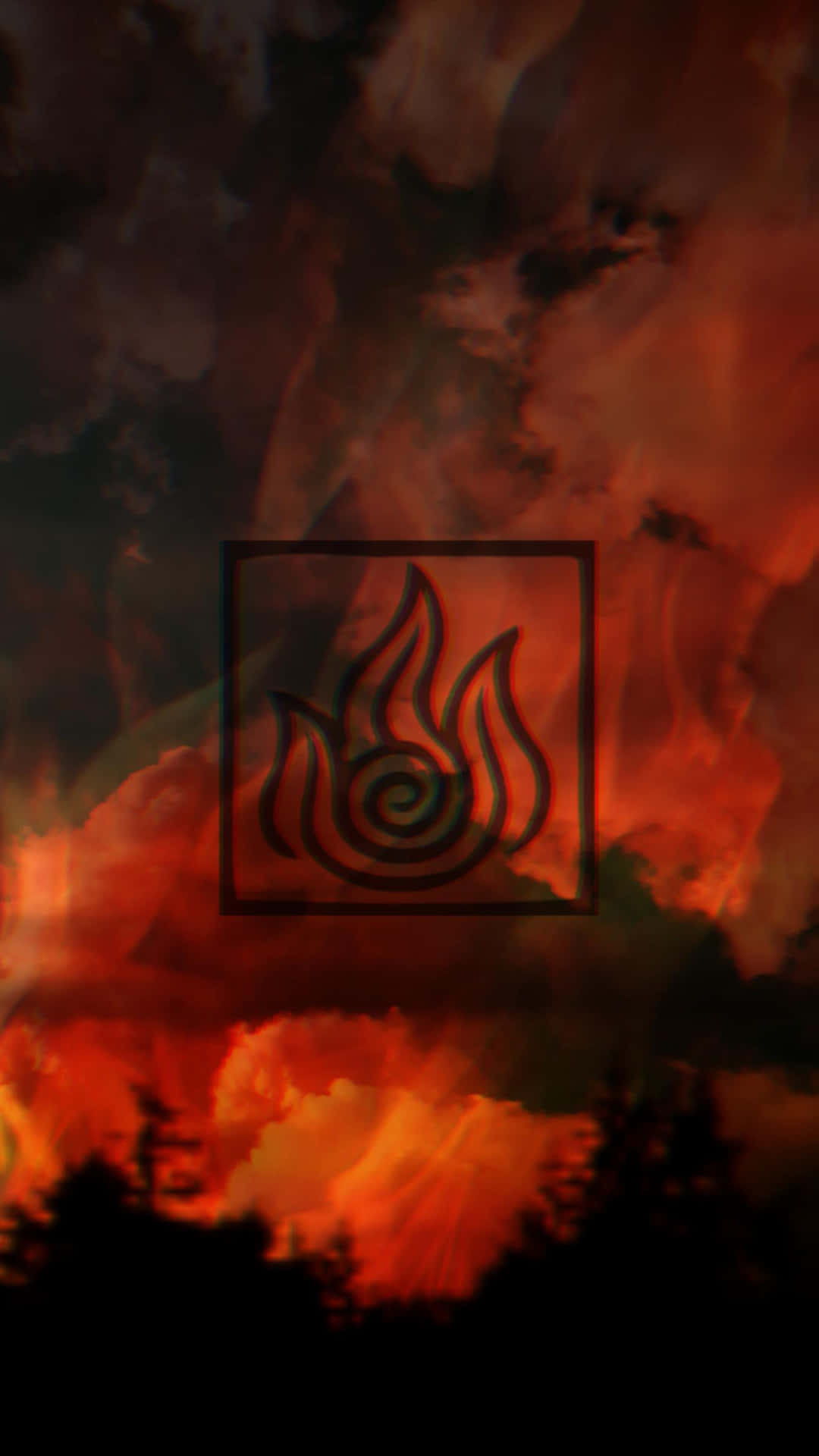 Android Fire Nation Logo Background