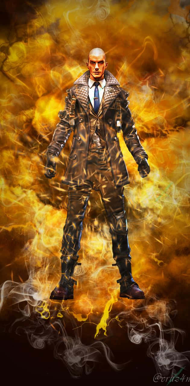 Android Fire With Hitman Agent 47 Background