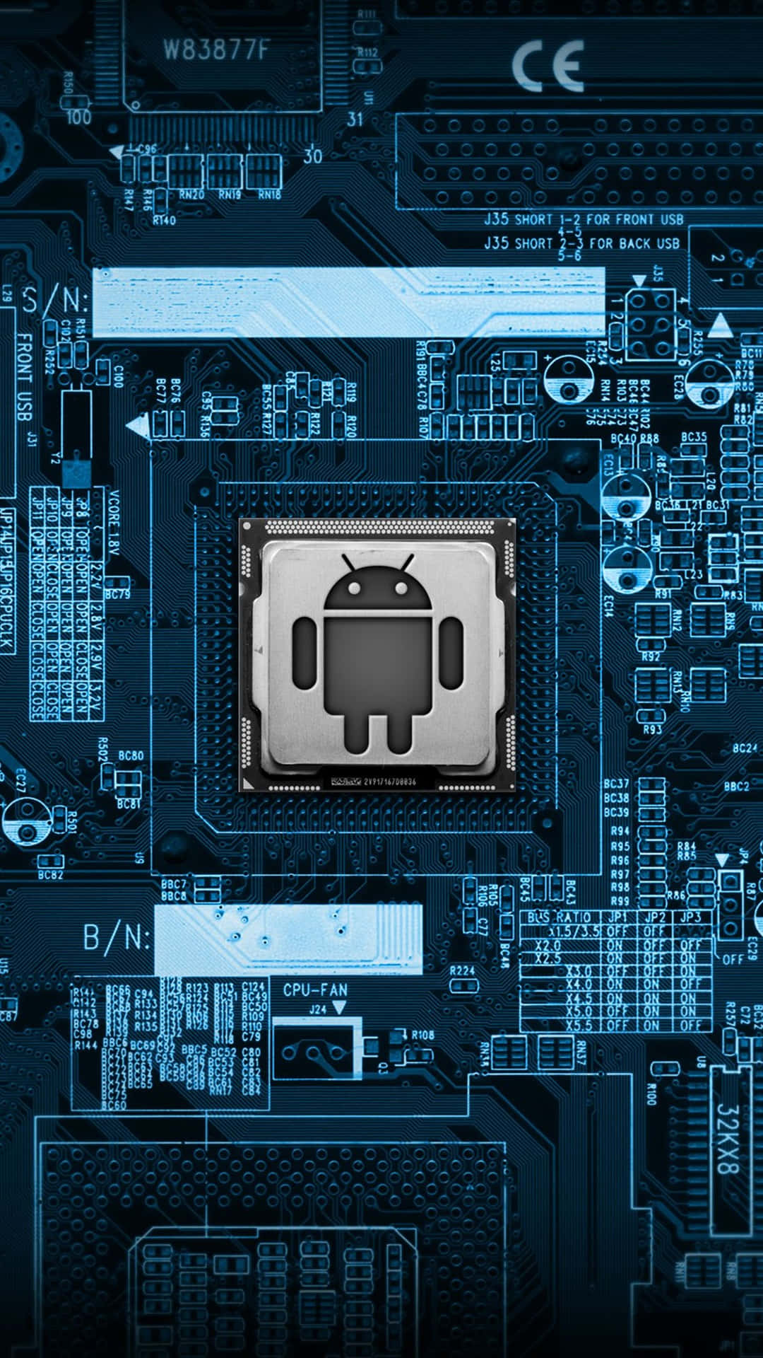 Android Inside Iphone Background