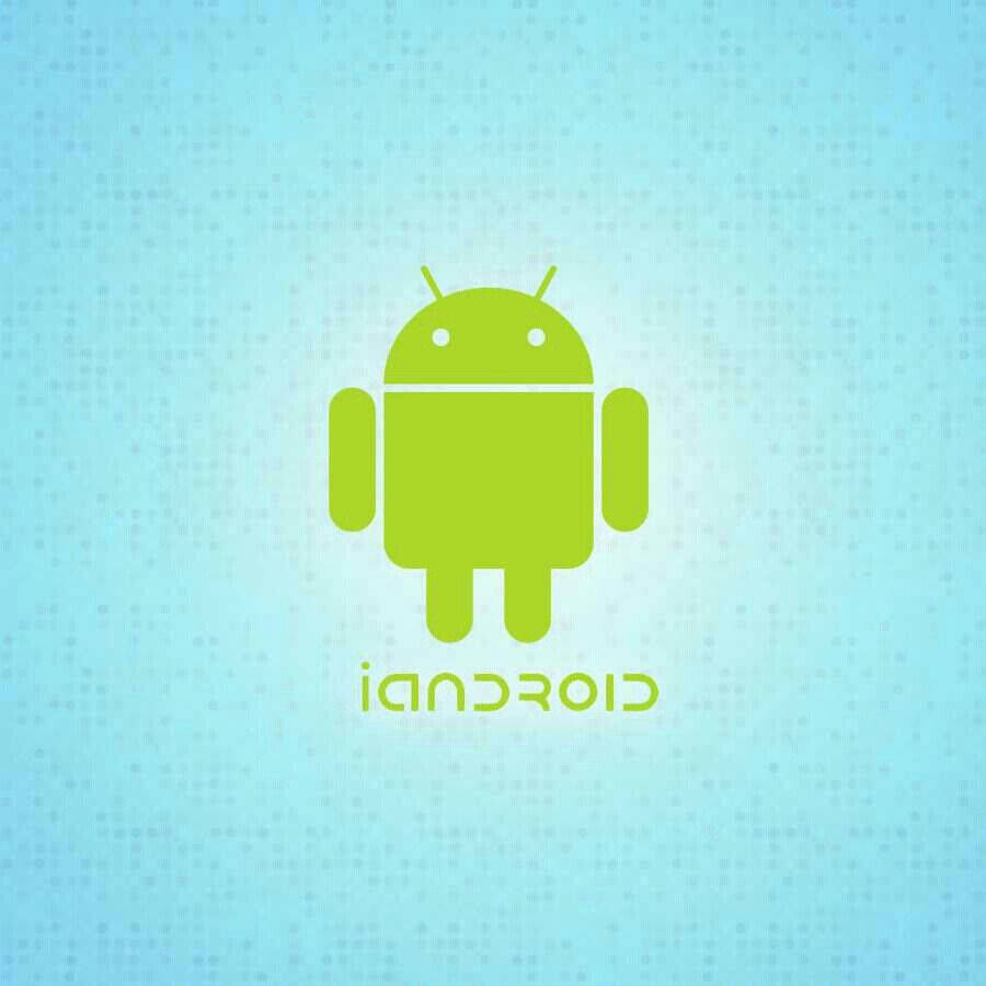 Android Logo On A Blue Background Background