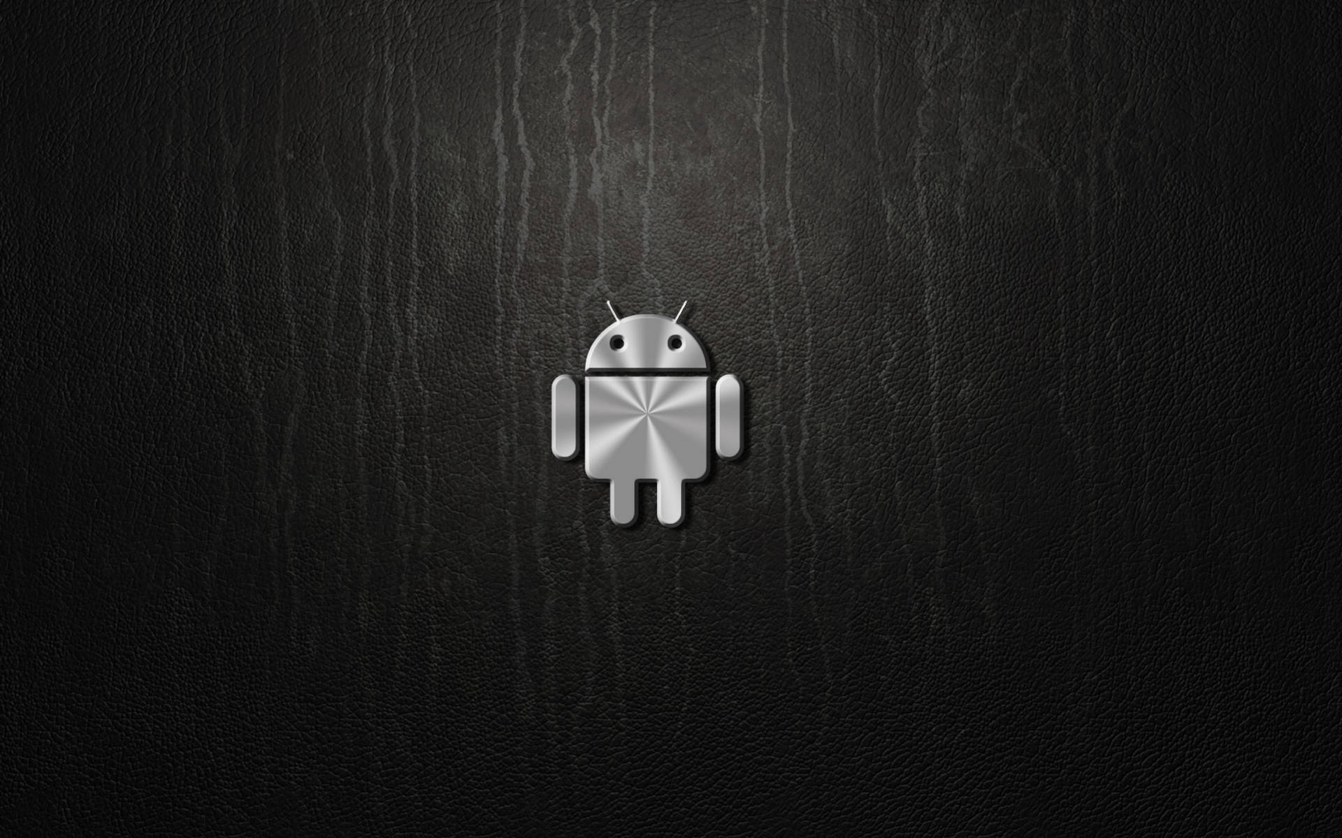 Android Metal Logo Desktop Background
