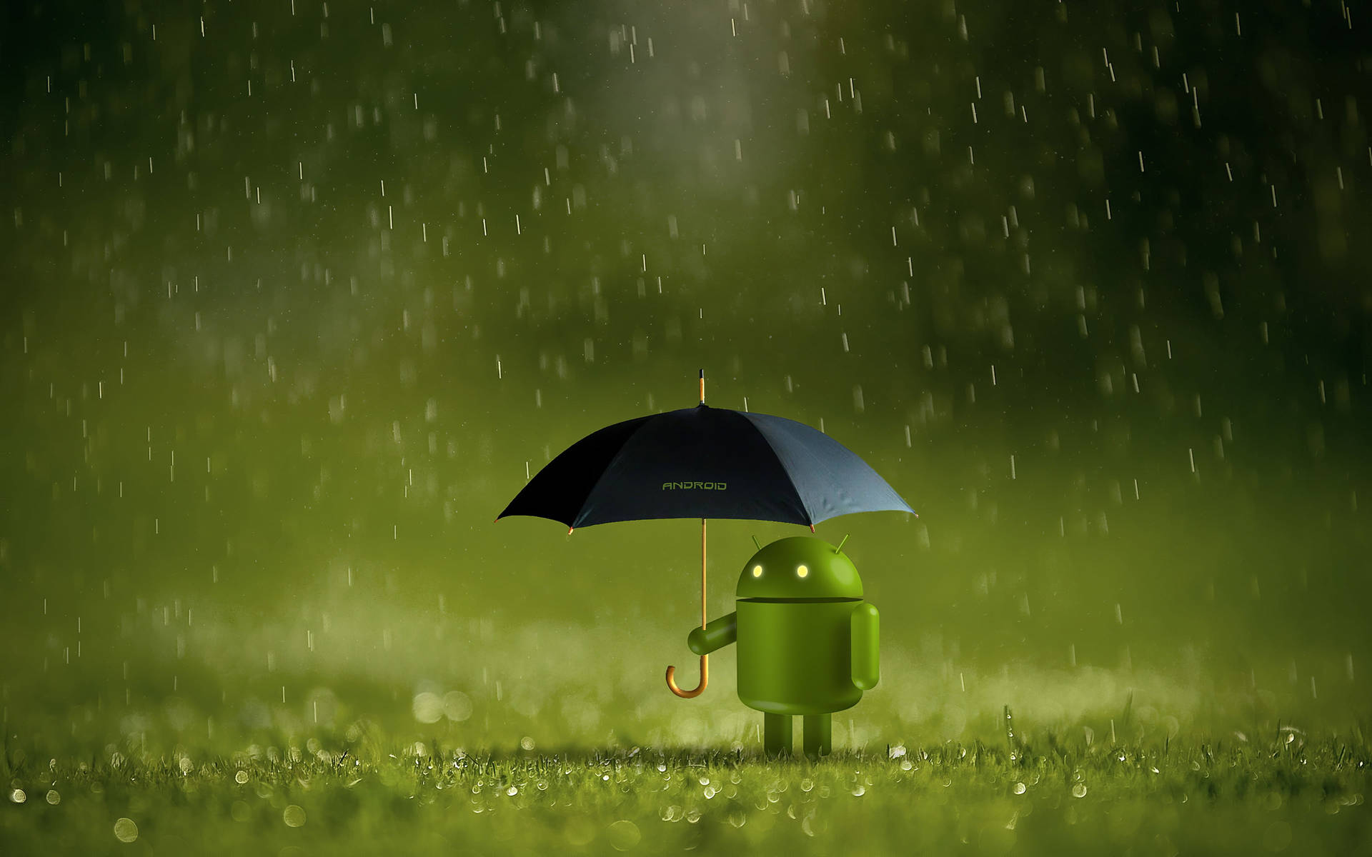 Android Rain Bokeh Desktop Background