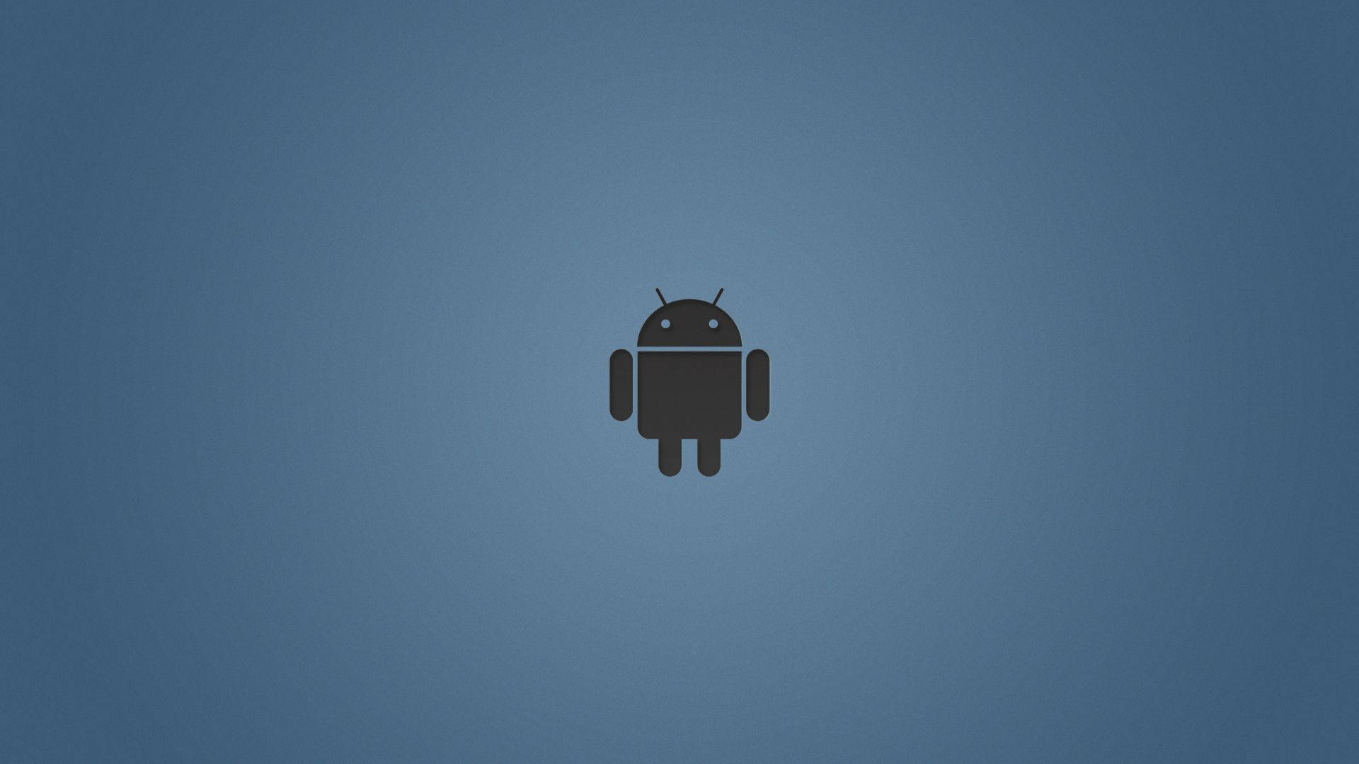 Android Robot In A Black Minimalist Background Background