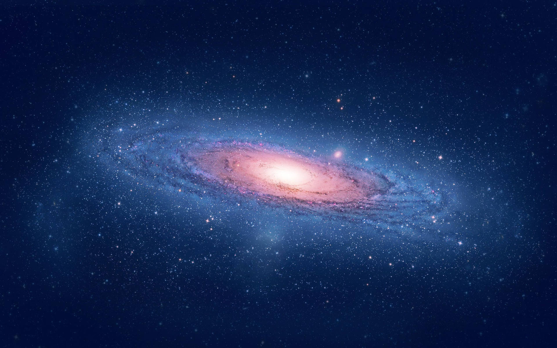 Andromeda Galaxy In Outer Space Background