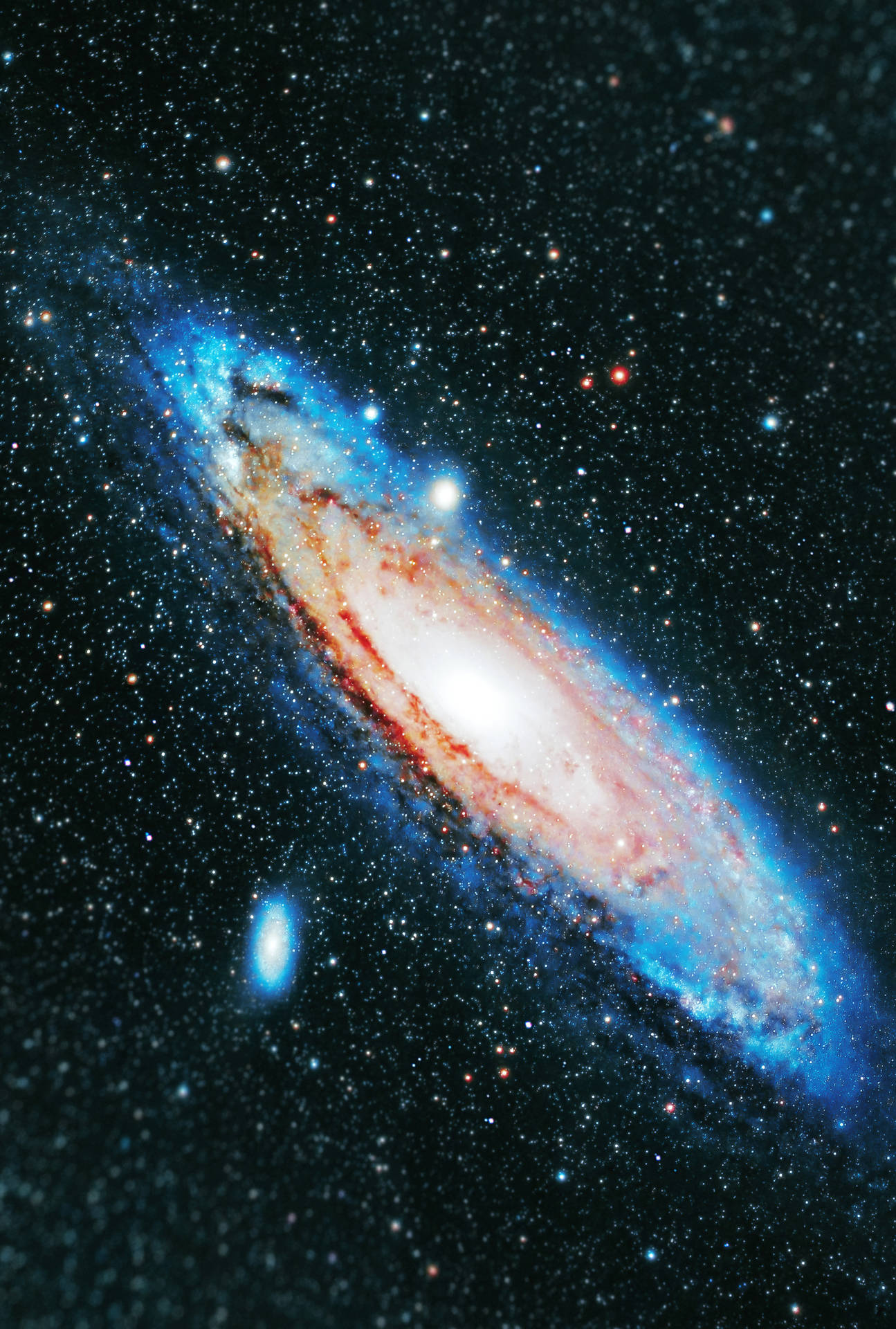 Andromeda Galaxy In Space Universal Background