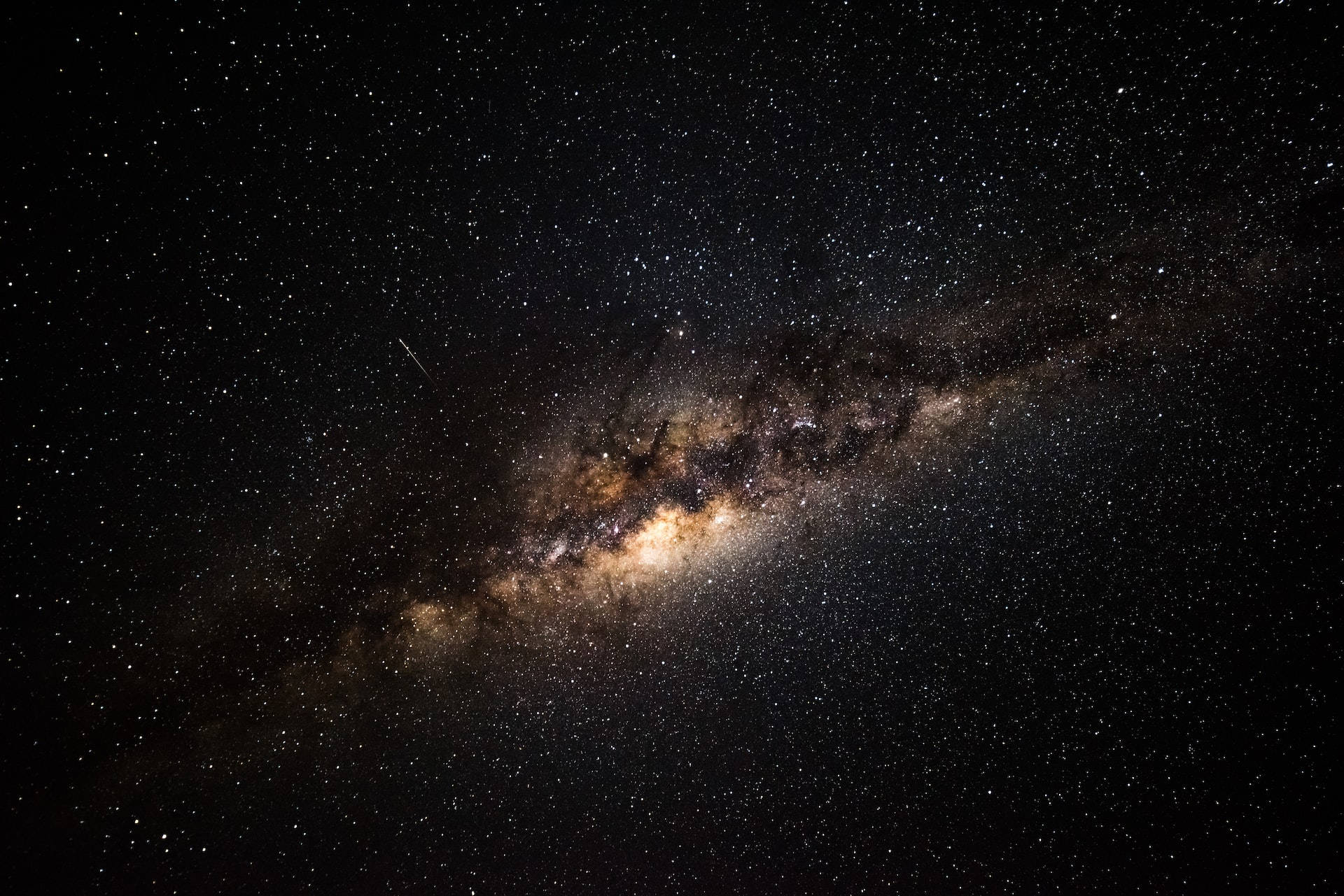 Andromeda Galaxy Limitless Stars On Sky Background