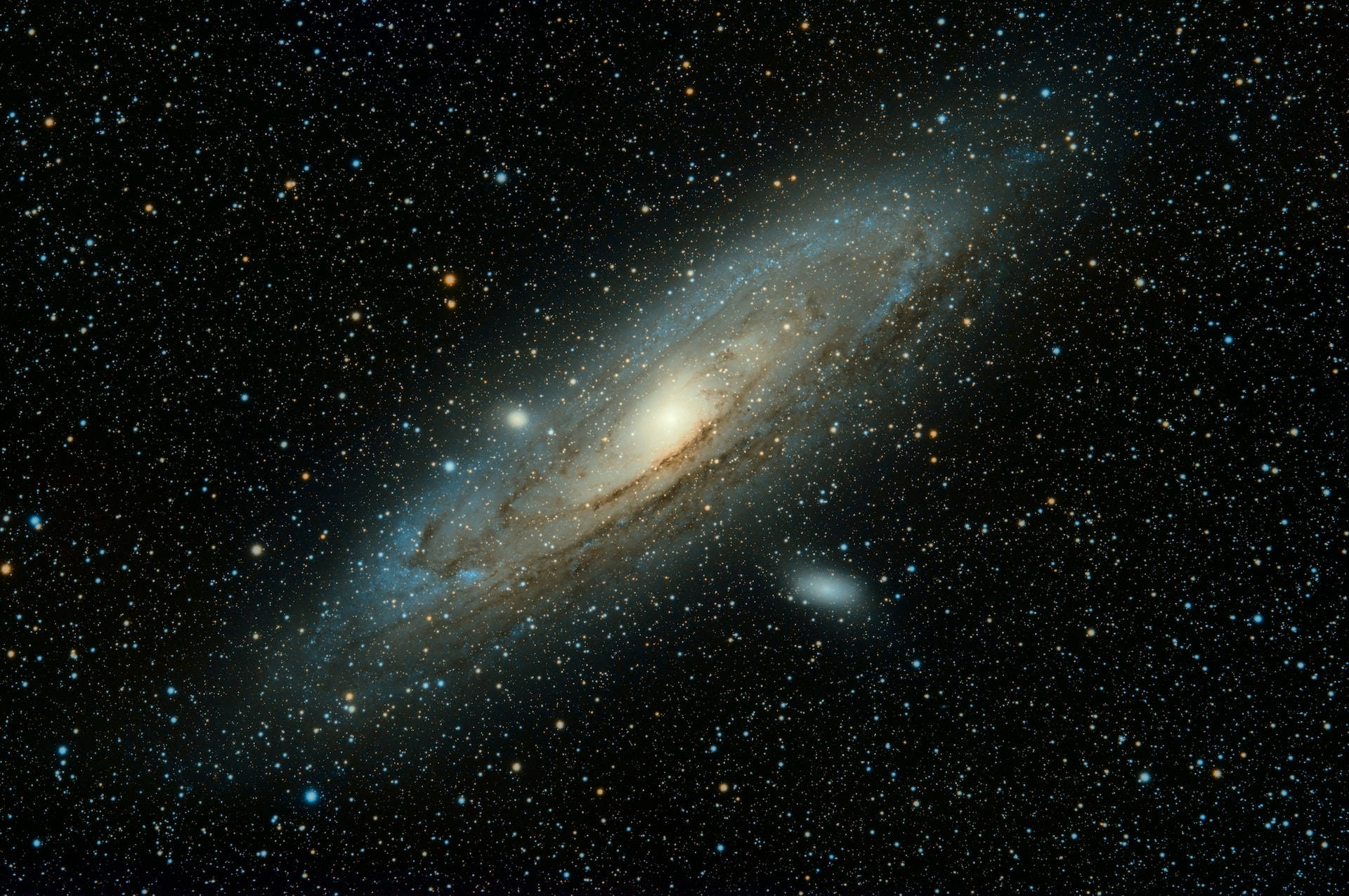 Andromeda Galaxy Starry Universe Background