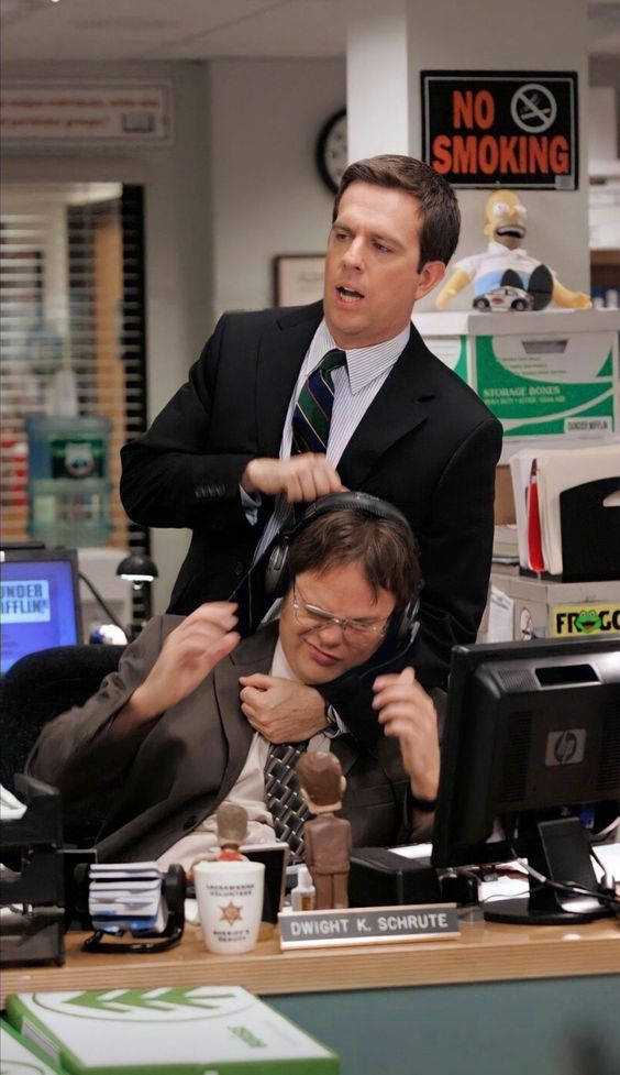 Andy And Dwight The Office Iphone Background