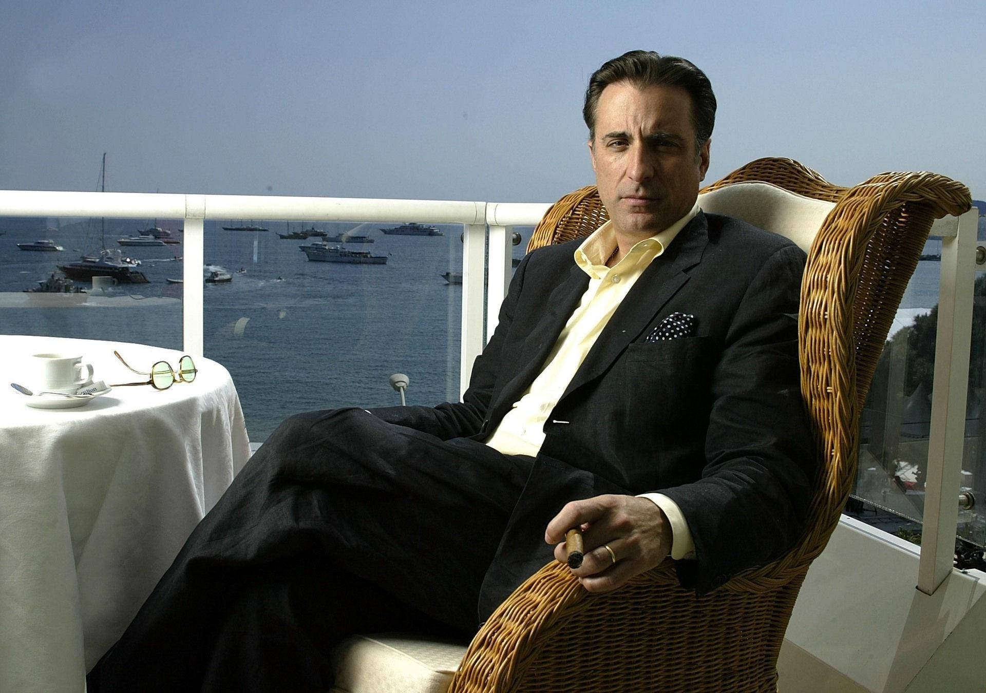 Andy Garcia Intensely Cherishing A Cuban Cigar